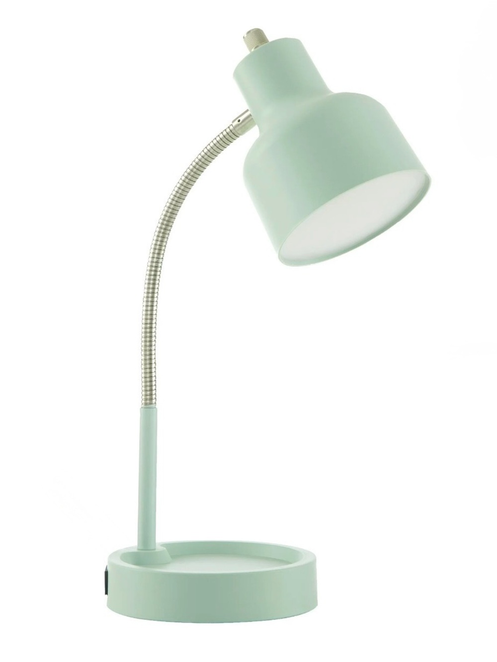 Mint Green LED Desk Lamp with Catch-all base